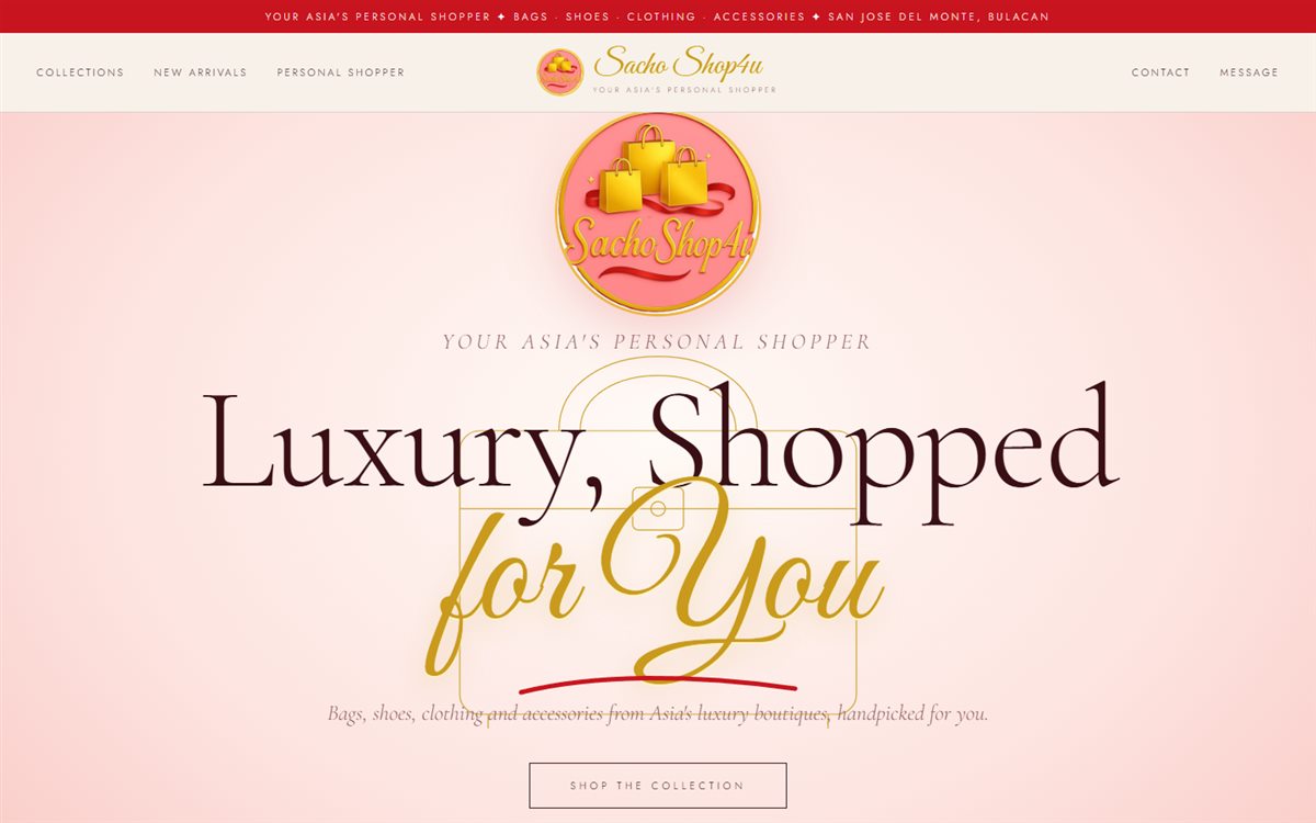 Sacho Shop4u homepage